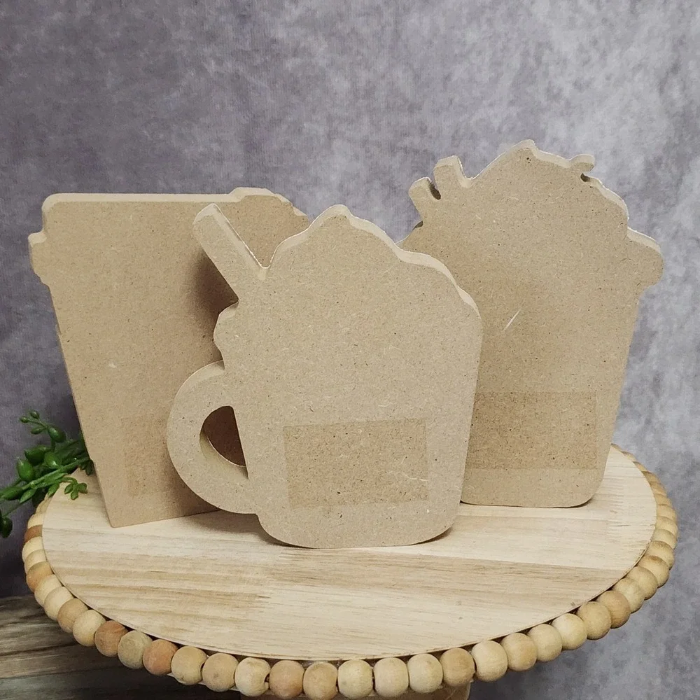 Pumpkin Spice Wood Signs Harvest Wishes Season Latte Coffee Mug Fall Autumn 3 Pc